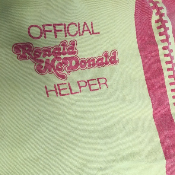McDonald’s apron child size VTG 1970s RARE - Picture 3 of 8